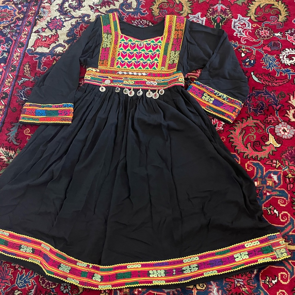 Afghan dress maxi vintage